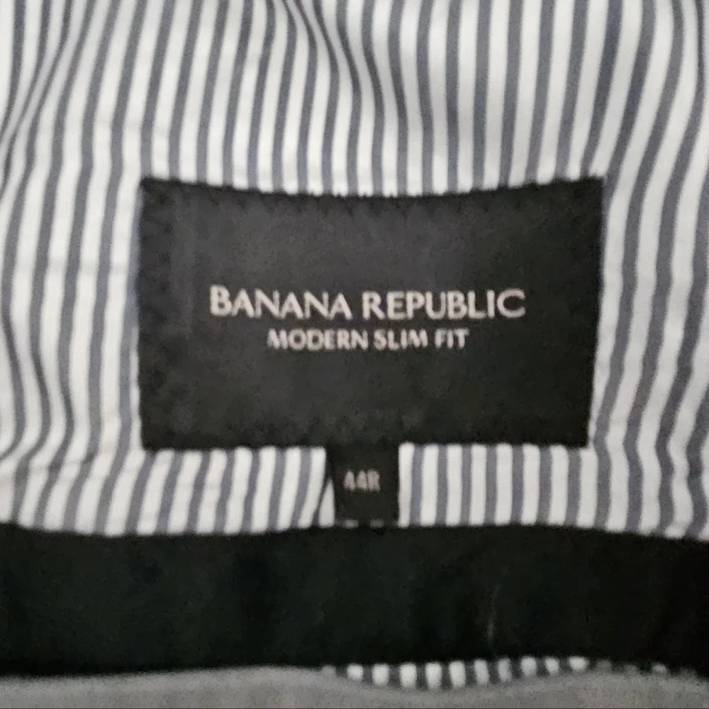 Banana Republic Modern Slim Fit Wool Blend Blazer Jacket In Charcoal